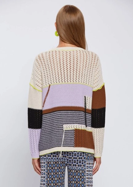 ORGANIC COTTON COLOR BLOCK SWEATER - 4