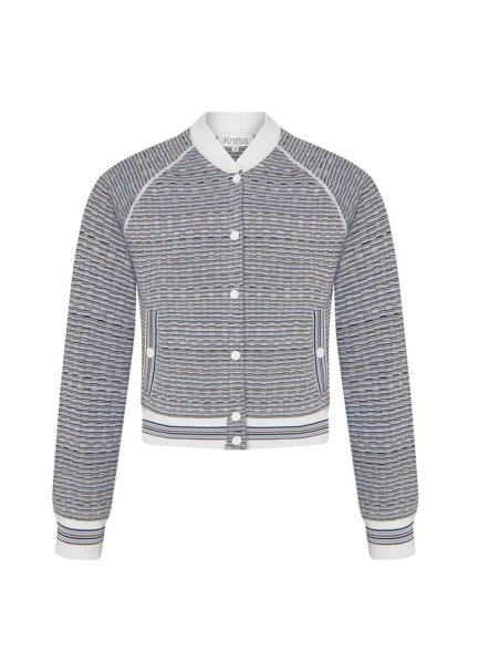 ORGANIC COTTON CORNFLOWER KNIT JACKET - 8