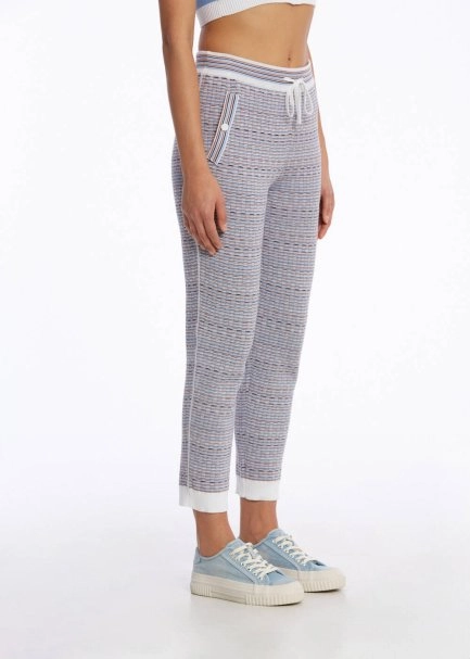 ORGANIC COTTON CORNFLOWER KNIT PANTS - 3