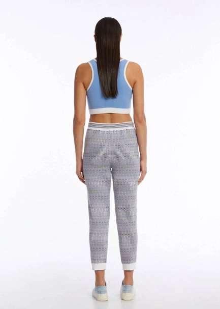 ORGANIC COTTON CORNFLOWER KNIT PANTS - 5