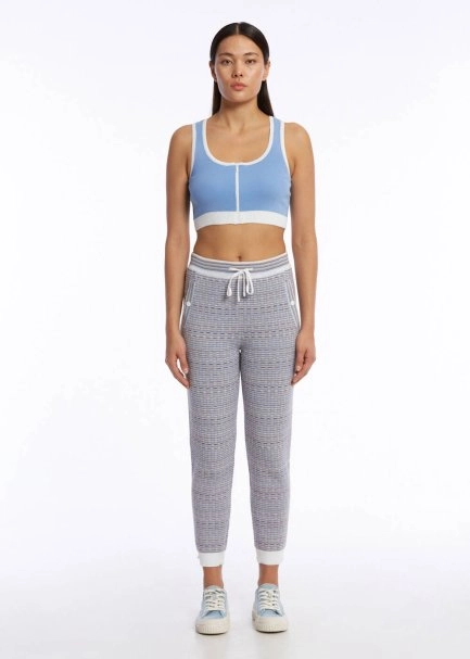 ORGANIC COTTON CORNFLOWER KNIT PANTS - 2