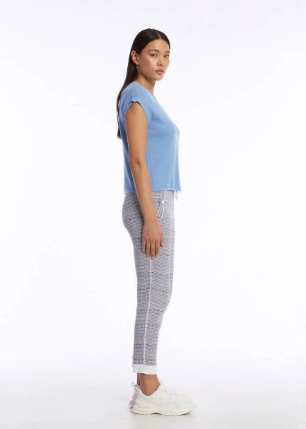 ORGANIC COTTON CORNFLOWER KNIT TOP - 5