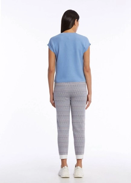 ORGANIC COTTON CORNFLOWER KNIT TOP - 6