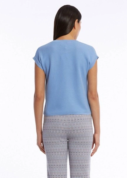 ORGANIC COTTON CORNFLOWER KNIT TOP - 4