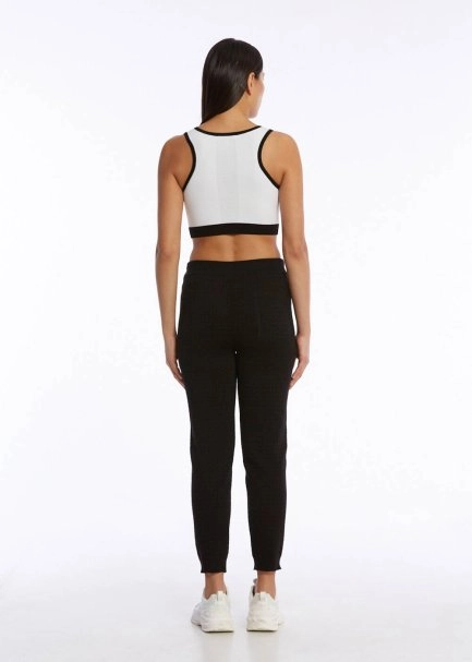 ORGANIC COTTON CROP WHITE KNIT TOP - 5