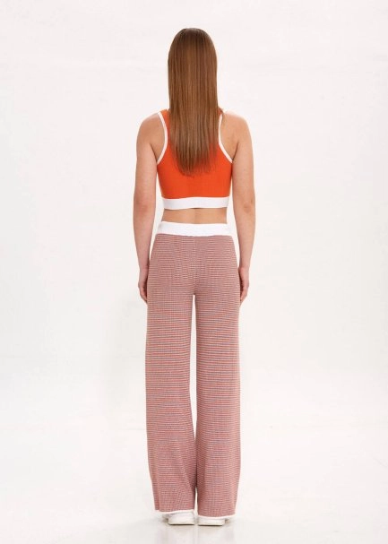 ORGANIC COTTON KNIT PANTS CORNFLOWER - 5