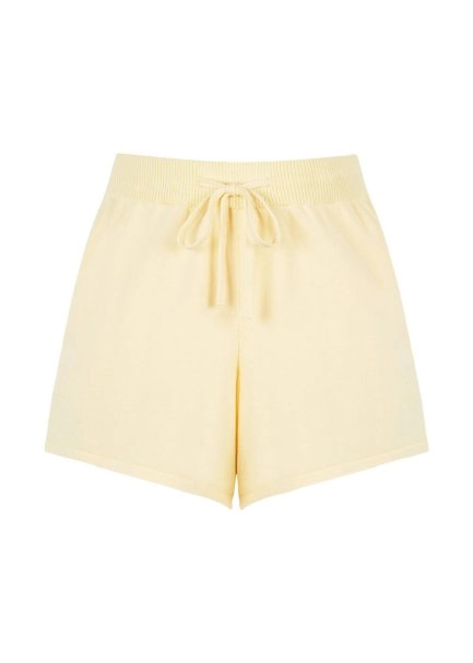Organic Cotton Lemon Mini Knit Shorts - 8