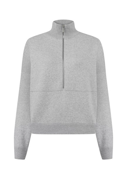 ORGANIC COTTON LIGHT GREY LOUNGEWEAR SWEATER - 6