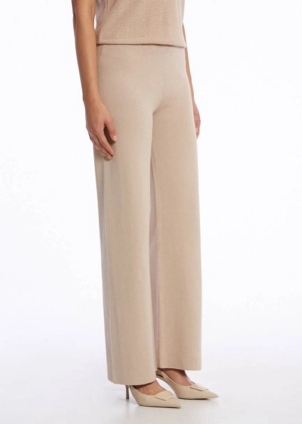 ORGANIC COTTON LINEN BLEND DESERT KNIT PANTS - 3