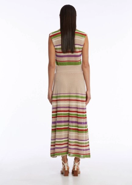 ORGANIC COTTON LINEN BLEND DESERT KNIT SKIRT - 5