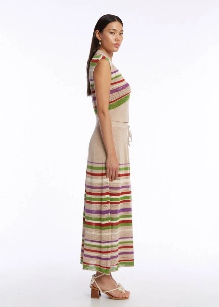 ORGANIC COTTON LINEN BLEND DESERT KNIT TOP - 4