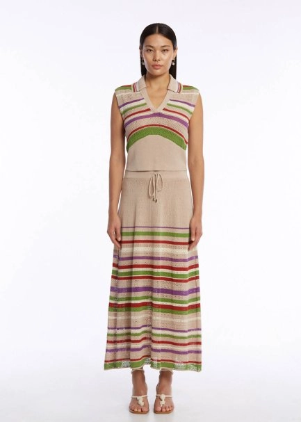 ORGANIC COTTON LINEN BLEND DESERT KNIT TOP - 2