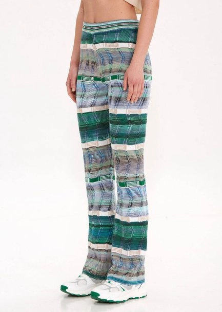 ORGANIC COTTON LINEN BLEND KNIT PANTS - 3