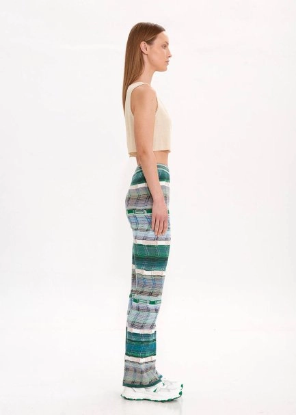 ORGANIC COTTON LINEN BLEND KNIT PANTS - 4