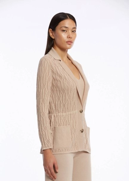 ORGANIC COTTON LINEN DESERT KNIT JACKET - 3