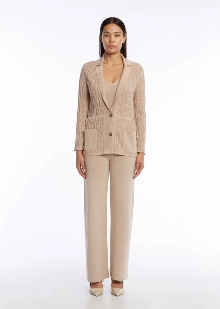 ORGANIC COTTON LINEN DESERT KNIT JACKET - 2