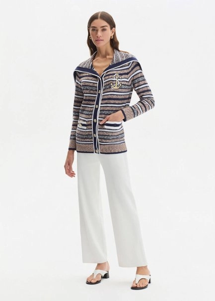 ORGANIC COTTON MARIN EMBROIDERIED KNIT CARDIGAN - 2
