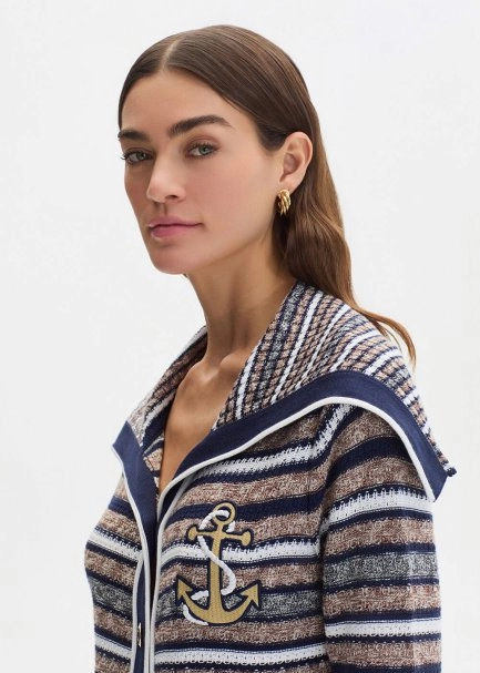 ORGANIC COTTON MARIN EMBROIDERIED KNIT CARDIGAN - 3