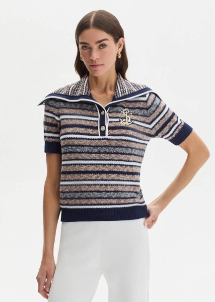 ORGANIC COTTON MARIN EMBROIDERIED KNIT TOP - 3