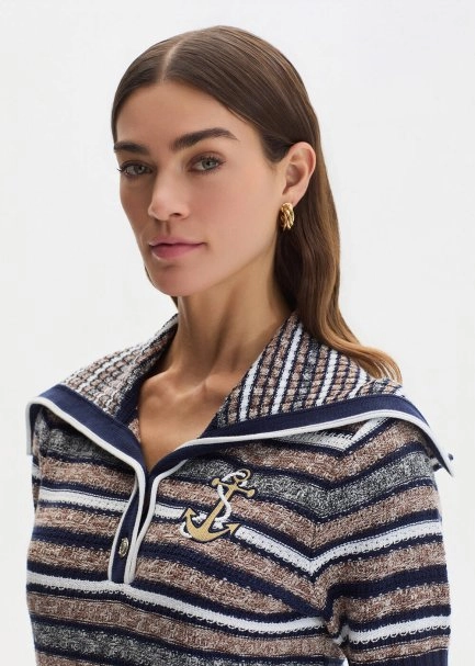 ORGANIC COTTON MARIN EMBROIDERIED KNIT TOP - 4