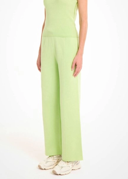 ORGANIC COTTON MATCHA LOUNGEWEAR KNIT PANTS - 3