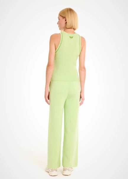 ORGANIC COTTON MATCHA LOUNGEWEAR KNIT TOP - 5