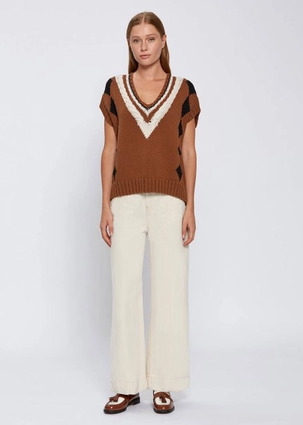 ORGANIC COTTON OVERSIZE KNIT VEST - 2