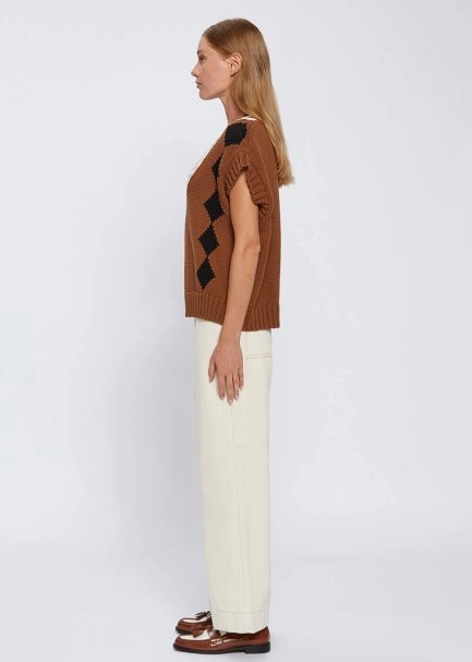 ORGANIC COTTON OVERSIZE KNIT VEST - 4