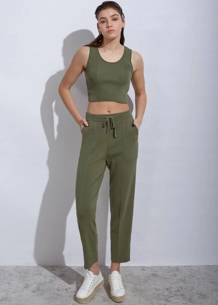 Organıc Cotton Rosemary Knıt Pants - 2