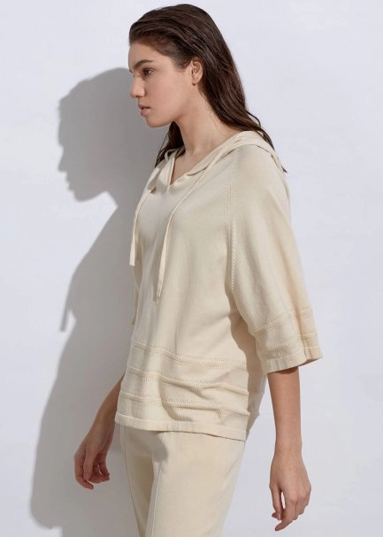 Organic Cotton Sand Knit Top - 3