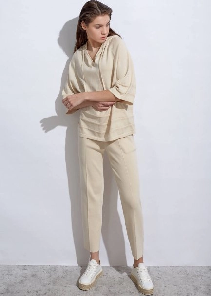 Organic Cotton Sand Knit Top - 5