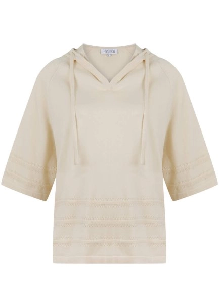 Organic Cotton Sand Knit Top - 8