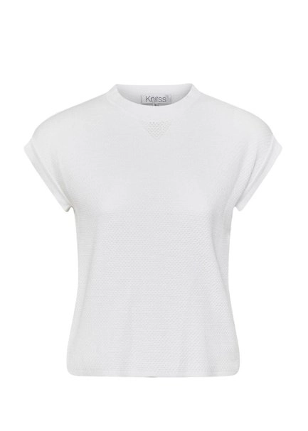 ORGANIC COTTON WHITE KNIT TOP - 6