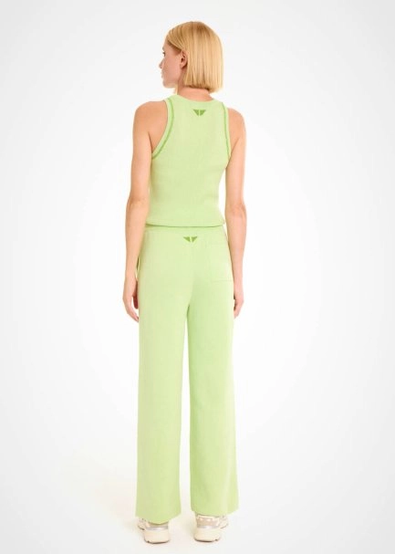 Organik Pamuk AÇIK Yeşil Loungewear Triko Pantolon - 5