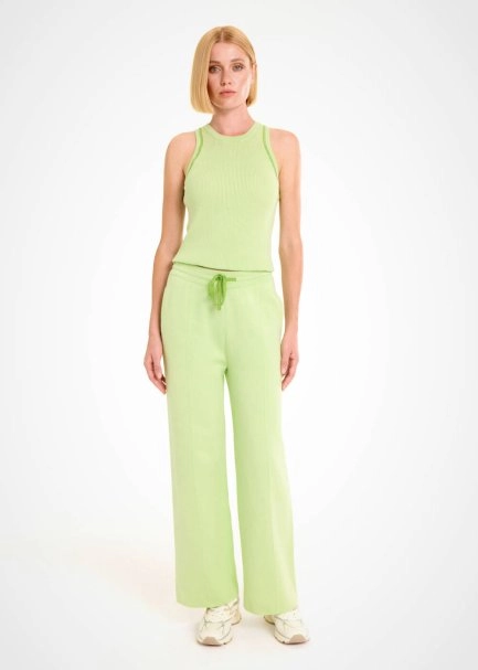 Organik Pamuk AÇIK Yeşil Loungewear Triko Pantolon - 2