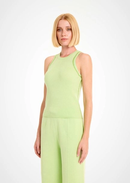 Organik Pamuk Açık Yeşil Loungewear Triko Üst - 3