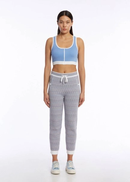 Organik Pamuk Crop Mavi Triko Üst - 2