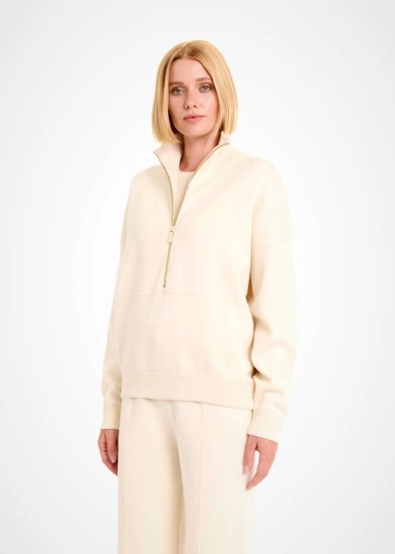 Organik Pamuk Krem Loungewear Triko - 3