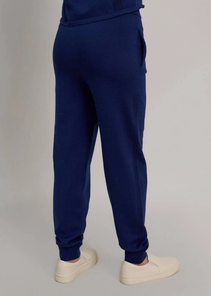 Organik Pamuk Lacivert Triko Jogging Pantolon - 3