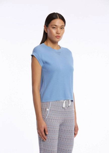 Organik Pamuk Mavi Triko Üst - 3