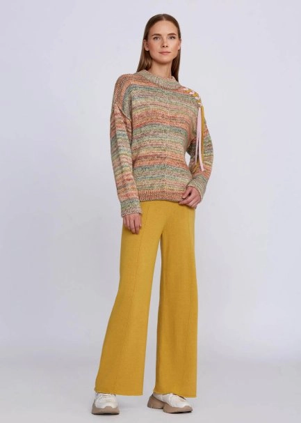 Organik Pamuk Yün Karışımlı Çok Renkli Triko - 5