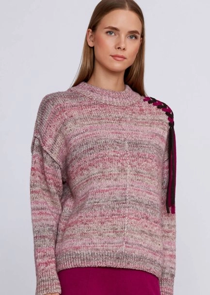 Organik Pamuk Yün Karışımlı Pembe Triko - 6