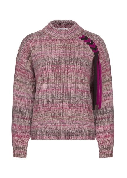 Organik Pamuk Yün Karışımlı Pembe Triko - 8