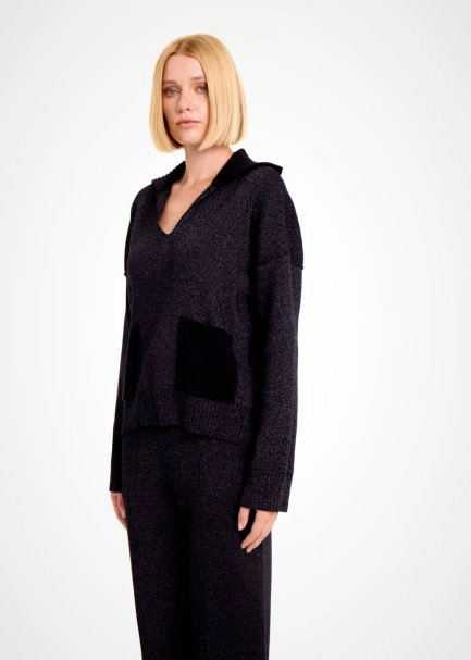 OVERSIZE BLACK SWEATER - 3