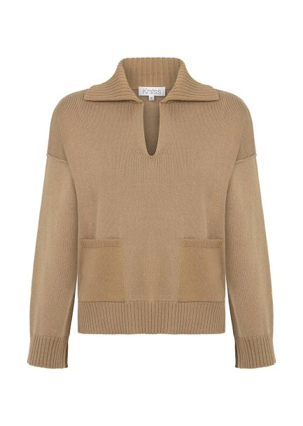 OVERSIZE CAMEL SWEATER - 6