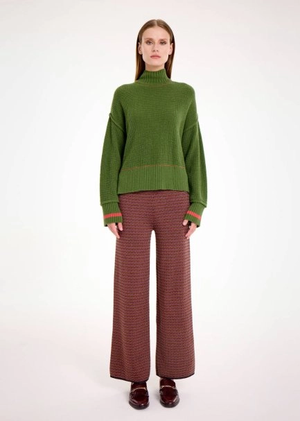 Oversıze Crop Yeşil Triko - 2