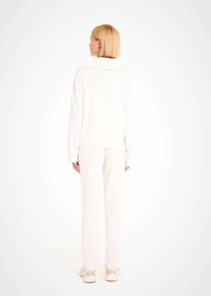 OVERSIZE ECRU SWEATER - 5