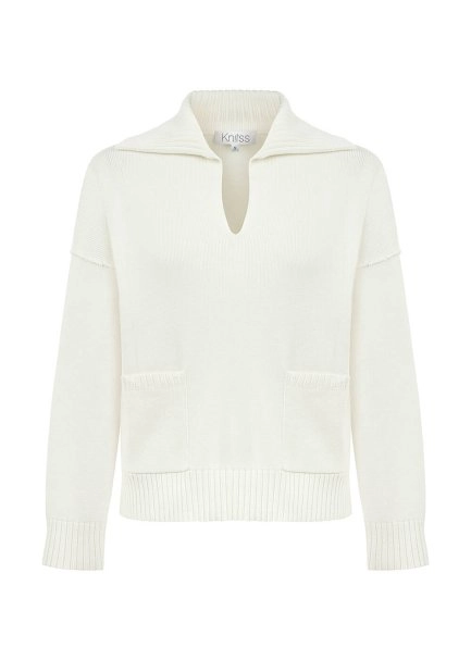 OVERSIZE ECRU SWEATER - 6