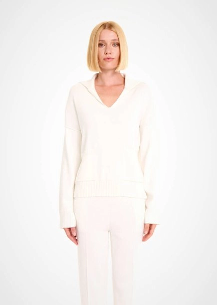 OVERSIZE ECRU SWEATER - 1