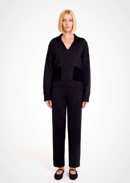 Oversize Siyah Triko - 2